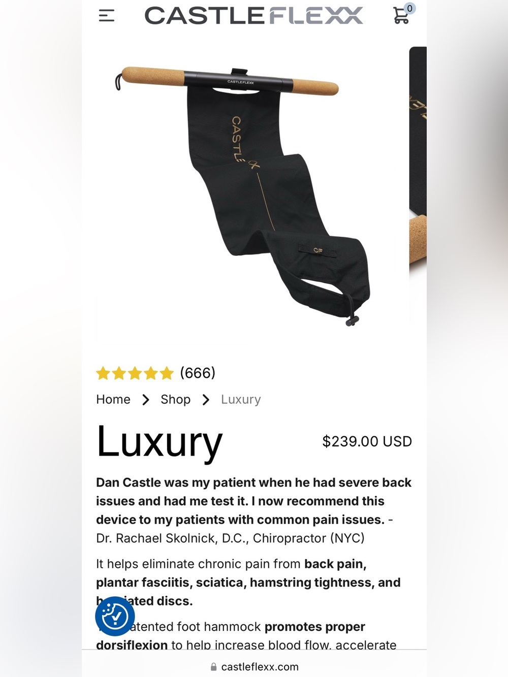 Men’s Black and Tan Mobility Stretch Strap